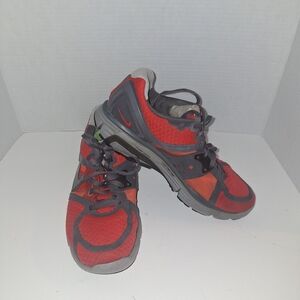 Nike Red and Gray Athletic Shoes
